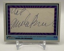 2025 Topps Heritage Marlon Brando 1976 Celebrity Cut Signature Card 76CCS-MB