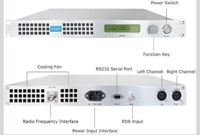 Transmisor FM de 200 W de largo alcance de 200 vatios YCZHI
