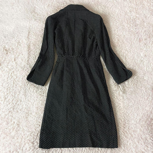 Vestido Christian Dior blanco y negro envolvente talla libre - Imagen 3 de 13