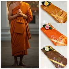 Set of 7 Pieces Traditional Thai Buddhist 's Robe Premium Monk Clothing Jee Von
