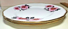 TWO Elizabethan Bone China Pink Roses 8 " PLATES Scallop-Rib- Gold Rims-England — photo 3