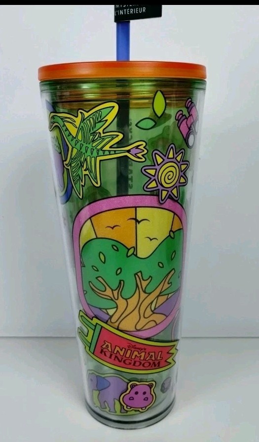 Walt Disney World Starbucks Animal Kingdom Cold Cup With Mystery