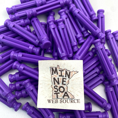 (50) K NEX Light Purple Short Flexible Rods 1 5/16'' (1.31'')   USED OEM   Flexi