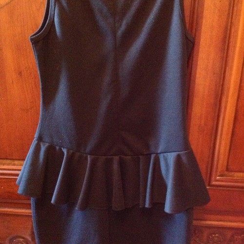 Sara Sara The Collection Size 16 Black Peplum Dress NWT - Picture 6 of 11