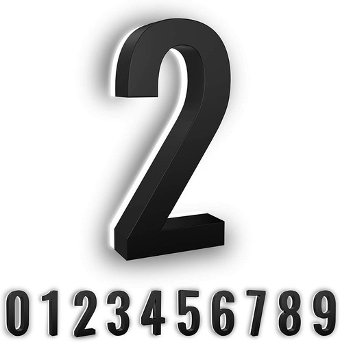 5" ABS-Polymer Backlit LED 2700K Illuminated Address Numbers, Modern Look Number - Picture 7 of 34