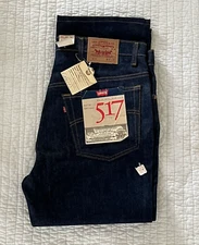 HEMMED Vintage (1987) NWT Levi's 517 Boot Cut Mens Blue Jeans 40 x 27 from 40x30