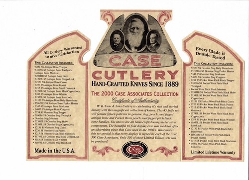 2000 Case Associate Set Muskrat Knife Stag Mint Box Only 350 Made 1245 - Picture 3 of 17