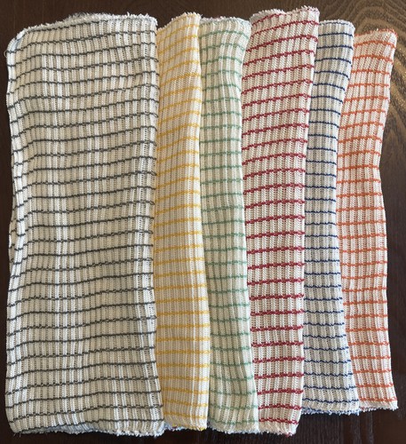 6 World's Best Dish Cloths Assorted Colors Made In 🇺🇸as Seen In Amish Markets - Afbeelding 1 van 8