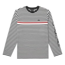 Genuine HUF Morris Long Sleeve Knit Top - Black and White