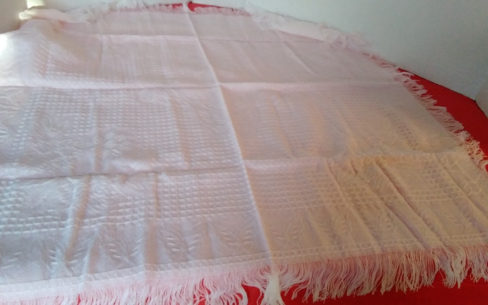 Baby Blanket Vintage Atkins Japan Receiving Blanket Woven Butterflies 35×36 Pink