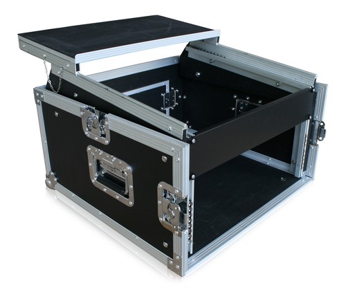 Winkelrack 4HE +10HE oben 19" + Notebook Ablage Laptop Endstufe CD Player - Bild 1 von 5