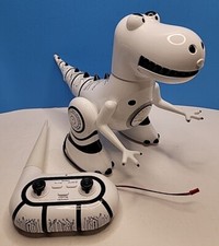 Sharper Image Interactive RC Robotosaur Dinosaur With Remote Charge Cable.