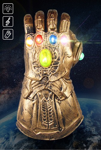 Thanos Infinity Gauntlet Gloves Legends LED Light Sound Avenger Cosplay Gift Toy - Picture 11 of 12