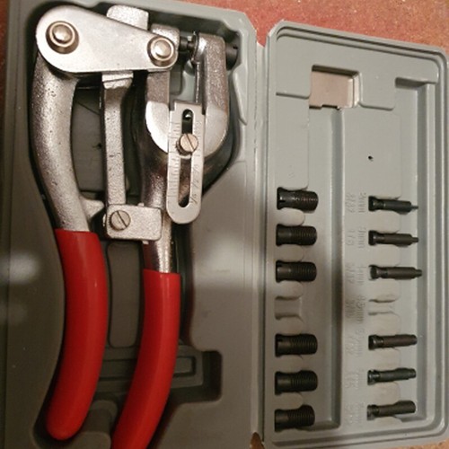 Kit de perforador eléctrico de mano acero al carbono hierro plástico perforador alicates herramientas manuales - Imagen 4 de 12