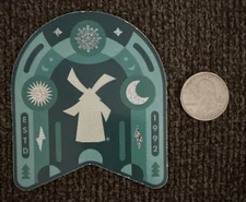 DUTCH Bros STICKER Decal COFFEE December 2022 HTF Rare WINDMILL Snowflake 1992