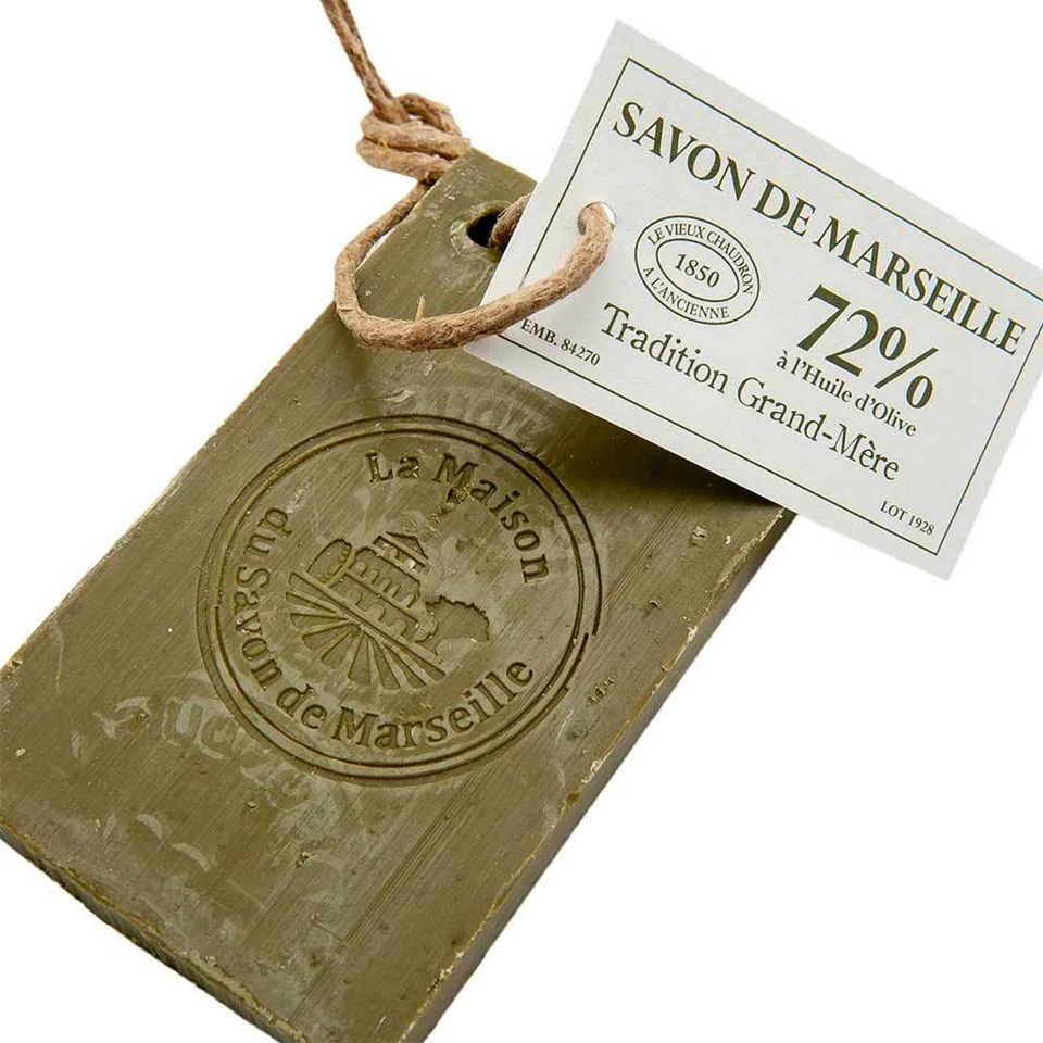 LA MAISON DU SAVON DE MARSEILLE FRANZÖSISCHE SEIFE, SEIFE DE MARSEILLE - 250 g OLIVENÖL oder PFLANZEÖL Seifenscheibe