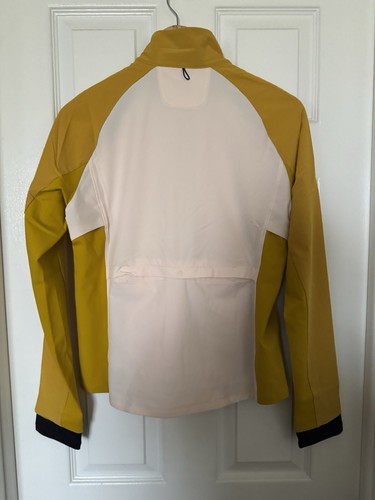 Brooks Women’s Medium Hybrid Fusion Full Zip Running Jacket Beige/Gold NEW - Picture 5 of 11