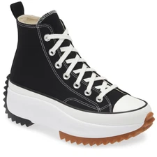 Size 6.5 - Converse Run Star Hike Platform High Black Egret Gum W