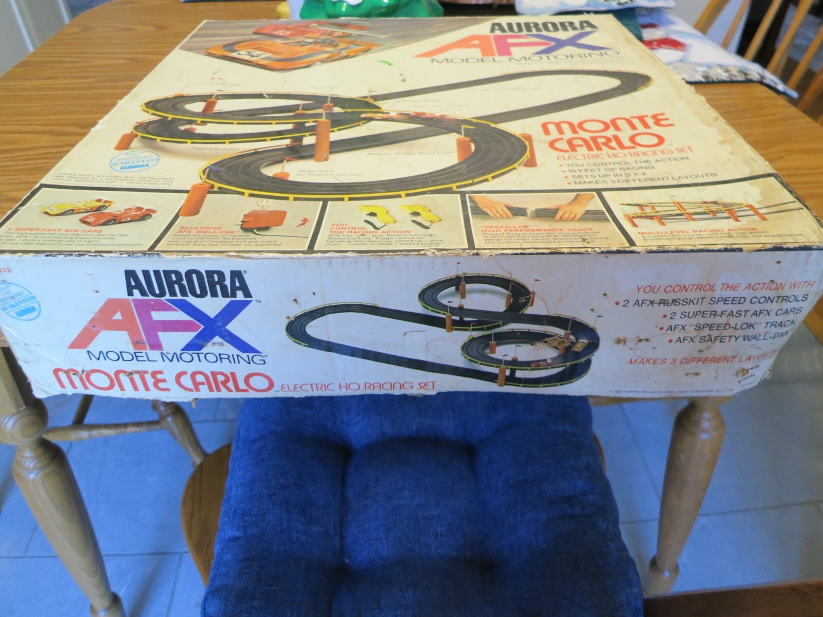 AFX AURORA HO MONTE CARLO COMPLETE RACE SET VINTAGE ORIGINAL RUNNING
