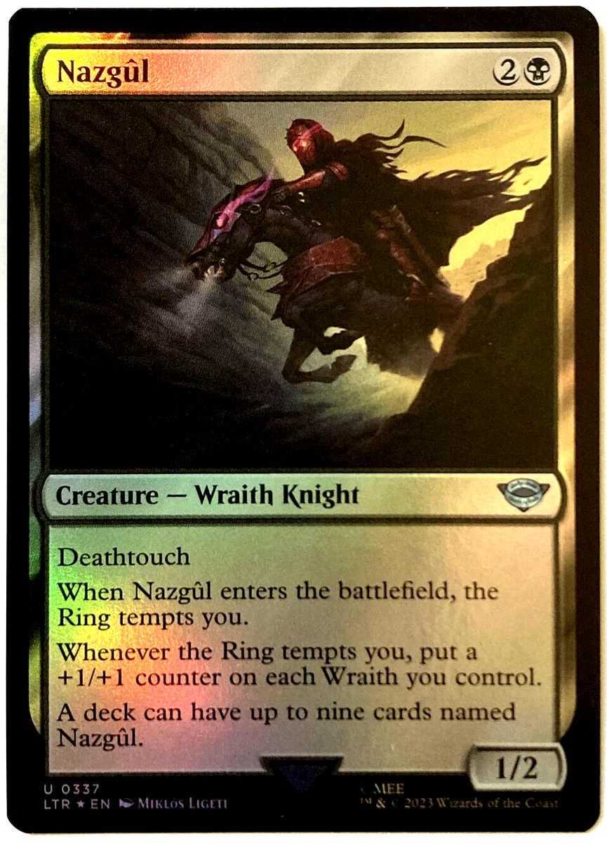 MTG Nazgul *FOIL* The Lord of the Rings: Tales of Middle-earth 0337 Pack  Fresh | eBay