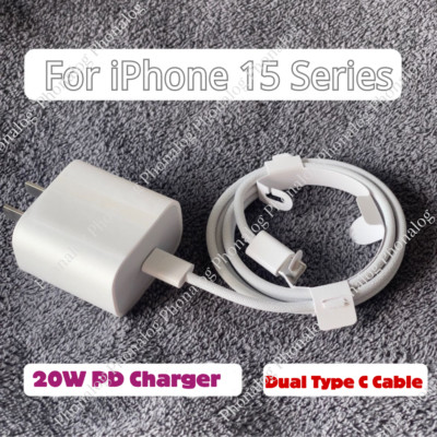 20W PD Charger Braided Type C USB C Cable Fast Charging For iPhone 15 16 17 Air