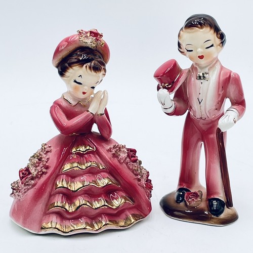 Arnart Josef Lady Man Boy Girl Courting Couple Figurins Pink Granny Core 5"