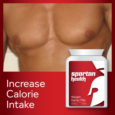 SPARTAN HEALTH WEIGHT GAINER PILLEN - PUT ON SIZE BULKING PILLE GAIN SIZE & MUSKEL