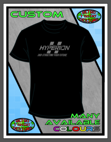 Borderlands Hyperion XBOX ONE PS4 Shirt G Black 1 2 3 Retro Top T-shirt Custom - Afbeelding 1 van 17