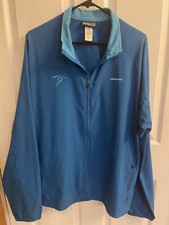 Patagonia Mens XL Blue Full Zip Lightweight Windbreaker Jacket With Logo