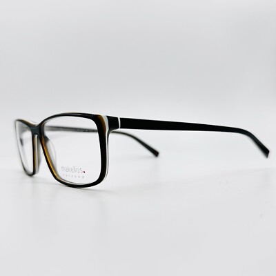 Immaculate Potsdam Eyeglasses Women Men Square Black Brown ME 5022 Carl D. NEW