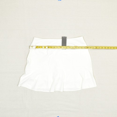 NEW Adidas Women Mini Skort Tennis Golf Pull On Polyester White Size L - Picture 4 of 8