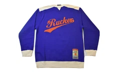 Stall & Dean Mens Rucker Basketball Blue & Orange #3 Sweater NWT 2XL, 3XL