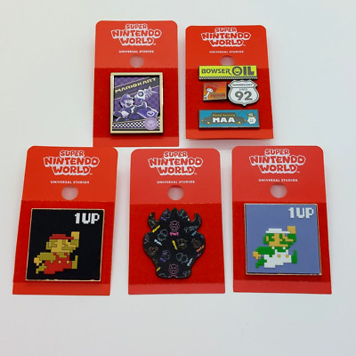 Universal Studios Super Nintendo World Set Of 8 Pins 2022 Super Mario Bowser NEW