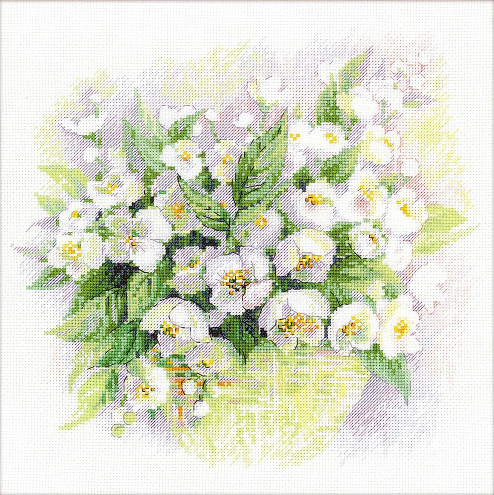Kit a punto croce Jasmin Acquerello 1467 Riolis