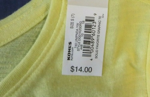 NWT Girls SO® 7 FAVORITE TEE Very Soft Yellow Colorful PANDA BEAR Short Sleeve - Picture 3 of 3
