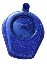 Navy Blue Granite Ware Bed Pan w/Lid, Very Good Condition Desireable Color Clean