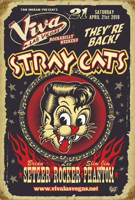８３年 エドロス デザイン！ＳＴＲＡＹＣＡＴＳ ストレイキャッツ 額付 ポスター 83年 エドロス デザイン！STRAYCATS ストレイキャッツ 額付