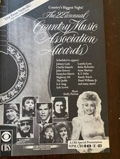 Country Music Association Awards, Dolly Parton, John Denver, Vintage TV Guide Ad