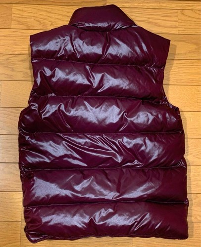 Rare Moncler Down Vest Tibet Rare 00 Size Bordeaux Free Shipping From JPN - Picture 3 of 16