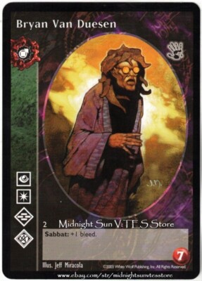 Bryan Van Duesen Tremere Antitribu Black Hand V:TES VTES Vampire CCG