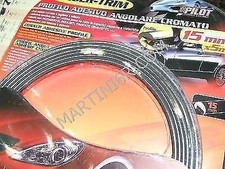 PROFILO ANGOLARE CROMATO 15mm X 5 METRI ADESIVO 3M