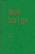 Words into Type - hardcover, Marjorie E Skillin, 9780139642623