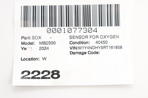 2023-2025 MERCEDES SPRINTER 2500 W907 2.0L NITROGEN OXIDE SENSOR OEM A0009052116 - Bild 11 von 11