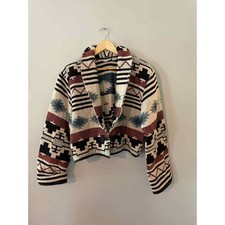 Vintage Flashback Aztec Southwest Button Front Jacket