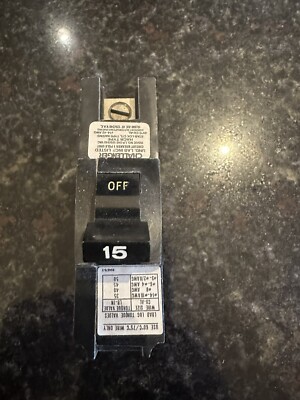 15-Amp 1-Pole  FPE Stab-lok Challenger Thick Circuit Breaker  