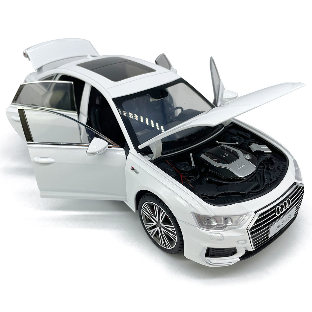 1/18 アウディA6 1/18 Dealer Edition Audi A6 A6L (Black) Diecast Car Model