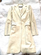 Gianni Versace Leather Coat/long Jacket