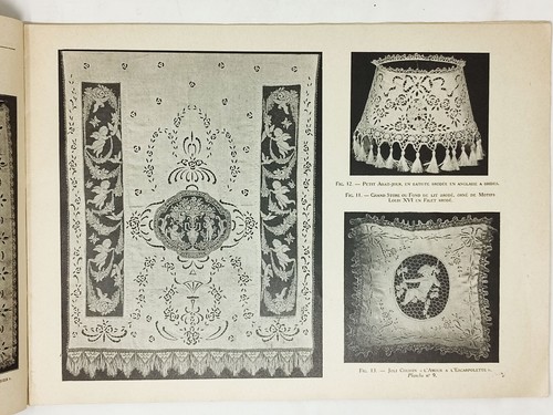 libro ricamo antico moda Cousine Claire LINGERIE D'AMEUBLEMENT broderie blanche - Imagen 5 de 9