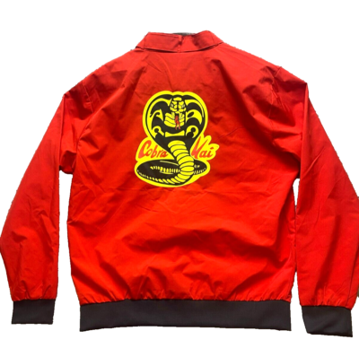 Karate Kid Johnny Lawrence Cobra Kai Jacket Adult Extra Large Red  