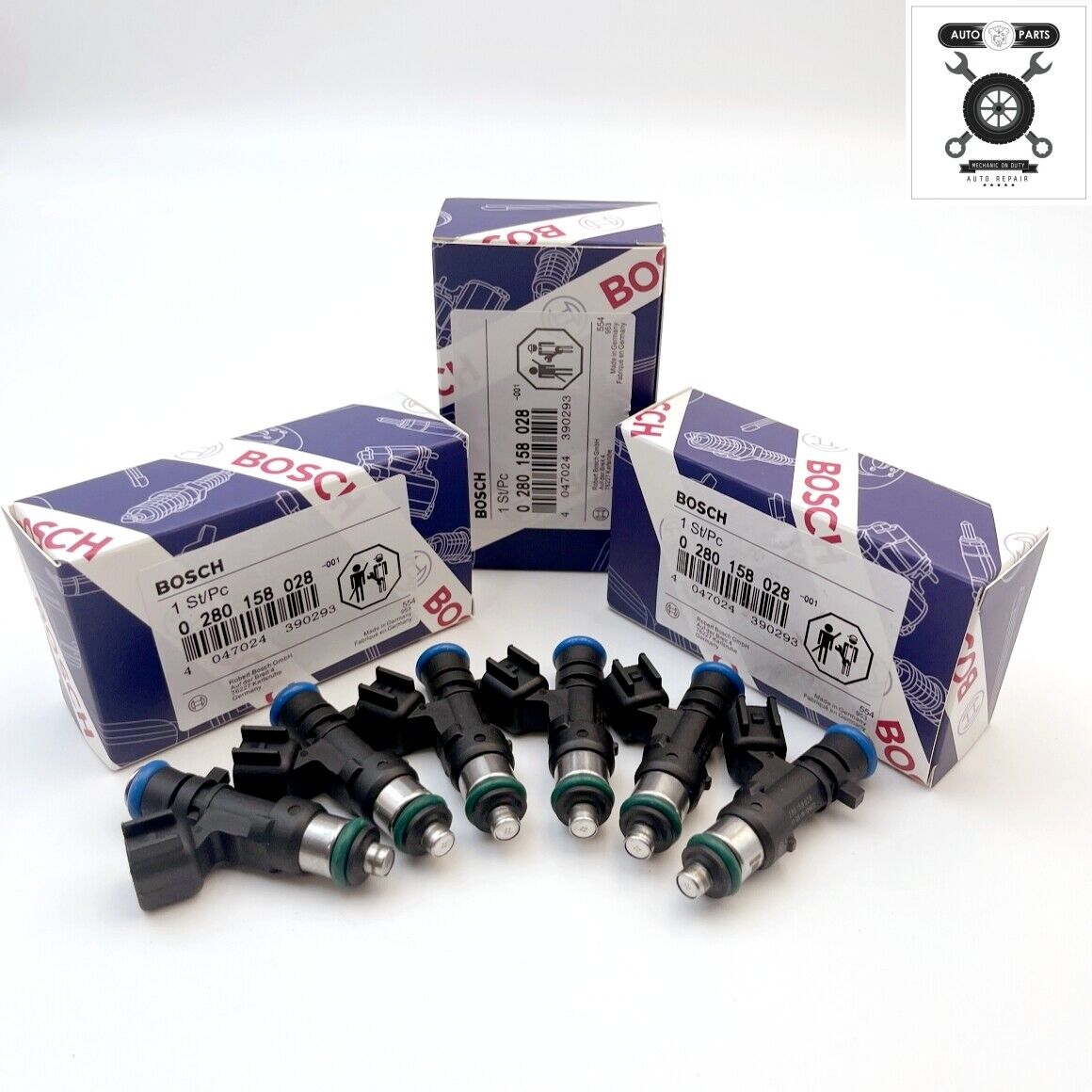 6pcs OEM Bosch Fuel Injectors 0280158028 For Chrysler 300 Dodge Avanger 2.7/3.5L